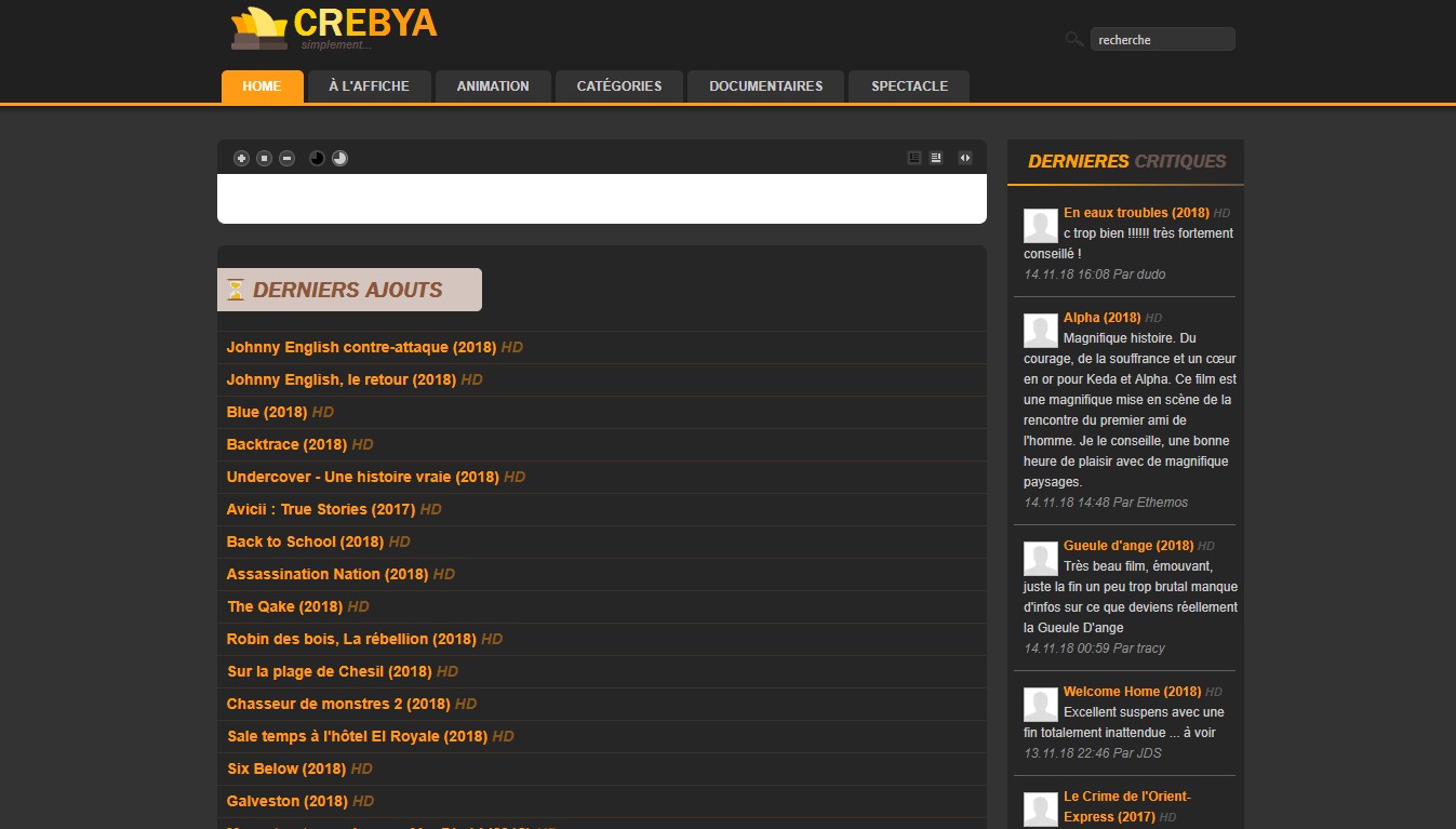 Site Crebya streaming